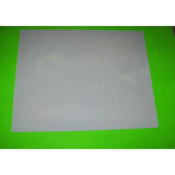 World Challenge Soccer Pinball Machine Translite Artwork Sheet 1994 NOS Sports - Picture 4 of 4